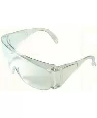 Apsauginiai skaidrūs akiniai OVERSPEC 6090, su kojelėmis.