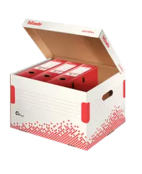 Archyvinė dėžė segtuvams ESSELTE, 392x301x334 mm, balta