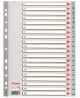 Skiriamieji plastikiniai lapai ESSELTE, 1-20, vienspalviai, A4