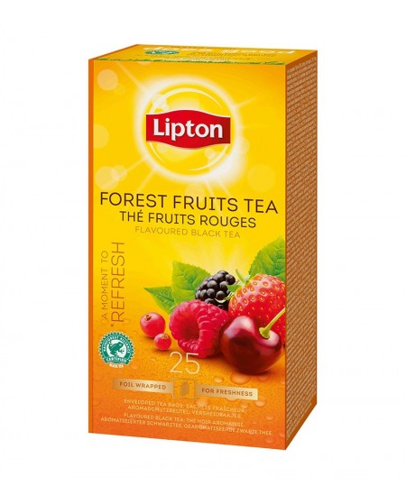 Arbata LIPTON FOREST FRUIT, juodoji, miško uogų skonio, 25 vnt. Arbata LIPTON FOREST FRUIT, juodoji, miško uogų skonio, 25 vnt.