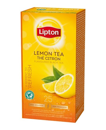 Arbata LIPTON LEMON, juodoji, citrinų skonio, 25 vnt. Arbata LIPTON LEMON, juodoji, citrinų skonio, 25 vnt.