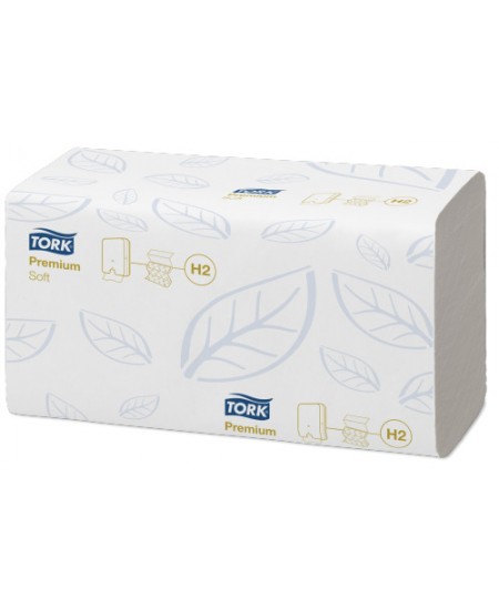 Lapiniai popieriniai rankšluosčiai TORK Premium Soft (H2), 100289, Z lenk., 150 serv., 1 pak.