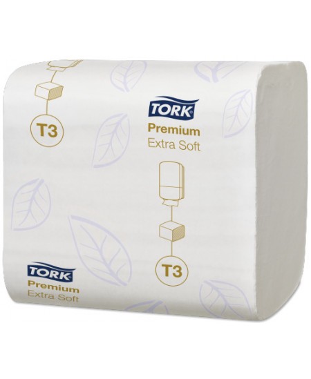 Tualetinis popierius servetėlėmis TORK Premium Extra Soft (T3), 114276, 252 serv., 1 pak.