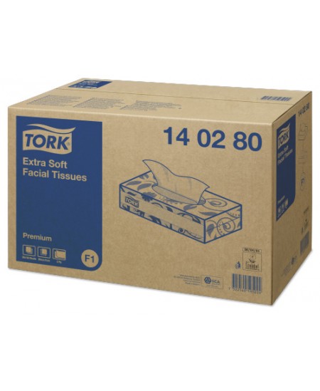 Kosmetinės veido servetėlės TORK Premium Extra Soft (F1), 140280, 2 sl., 100 vnt.