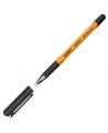 Tušinukas STANGER FINE POINT SOFTGRIP, 0.7 mm, juodas