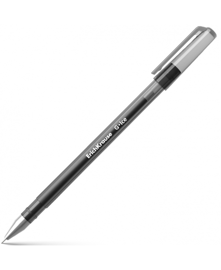 Gelinis rašiklis ERICH KRAUSE G-ICE, 0.38 mm, juodas