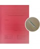 Kartoninis aplankas su įsegėle ir archyvine antrašte SM-LT, 300 g/m2, A4, raudonas
