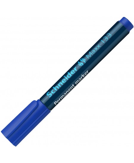 Permanentinis žymeklis SCHNEIDER Maxx 133, kirsta galvutė, 1-4 mm, mėlynas