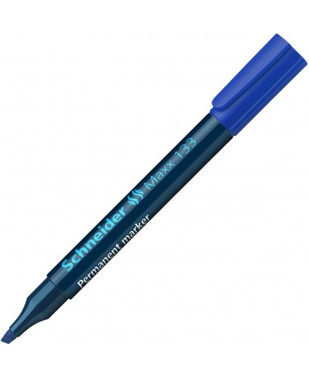 Permanentinis žymeklis SCHNEIDER Maxx 133, kirsta galvutė, 1-4 mm, mėlynas