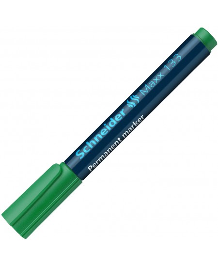 Permanentinis žymeklis SCHNEIDER Maxx 133, kirsta galvutė, 1-4 mm, žalias