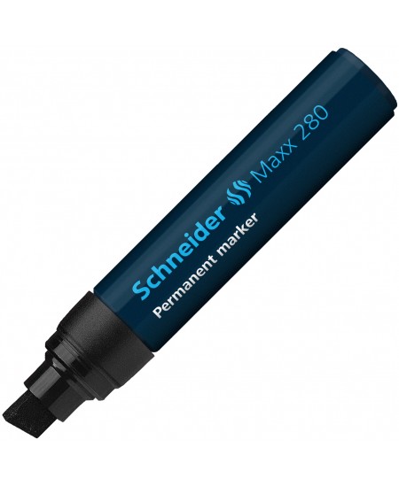 Permanentinis žymeklis SCHNEIDER Maxx 280, kirsta galvutė, 4-12 mm, juodas