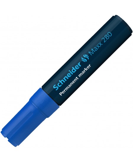 Permanentinis žymeklis SCHNEIDER Maxx 280, kirsta galvutė, 4-12 mm, mėlynas
