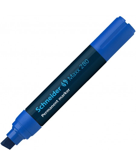 Permanentinis žymeklis SCHNEIDER Maxx 280, kirsta galvutė, 4-12 mm, mėlynas