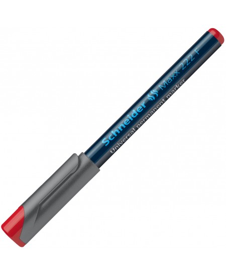 Permanentinis žymeklis SCHNEIDER Maxx 222 F, 0.7 mm, raudonas