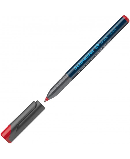 Permanentinis žymeklis SCHNEIDER Maxx 222 F, 0.7 mm, raudonas