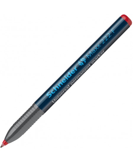 Permanentinis žymeklis SCHNEIDER Maxx 222 F, 0.7 mm, raudonas