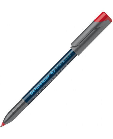 Permanentinis žymeklis SCHNEIDER Maxx 222 F, 0.7 mm, raudonas