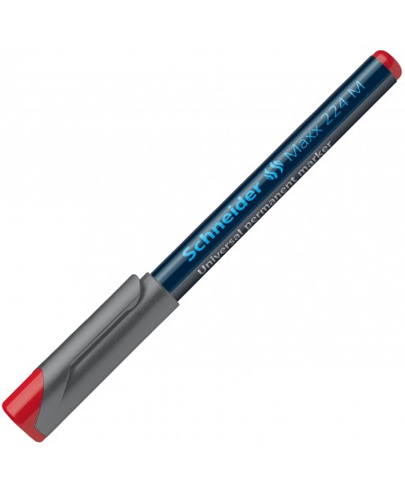 Permanentinis žymeklis SCHNEIDER Maxx 224 M, 1.0 mm, raudonas