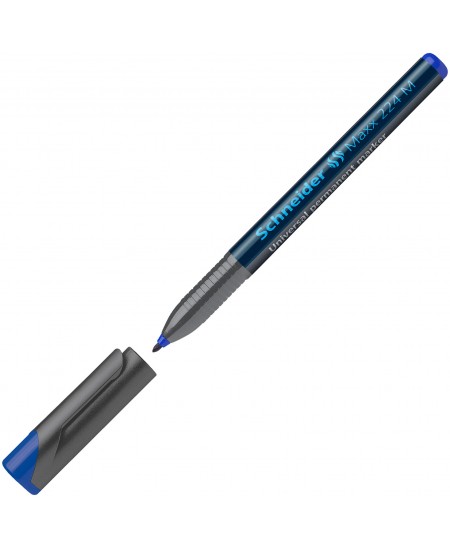 Permanentinis žymeklis SCHNEIDER Maxx 224 M, 1.0 mm, mėlynas