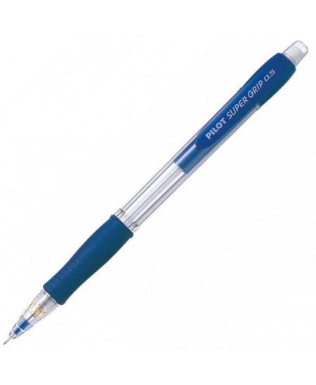 Automatinis pieštukas PILOT Super grip, mėlynas korpusas, 0,5 mm Automatinis pieštukas PILOT Super grip, mėlynas korpusas, 0,5 mm