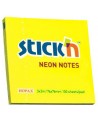 Lipnūs lapeliai STICK´N, 76x76 mm, 100 lapelių, ryškiai geltoni