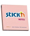 Lipnūs lapeliai STICK´N, 76x76 mm, 100 lapelių, pasteliniai rožiniai