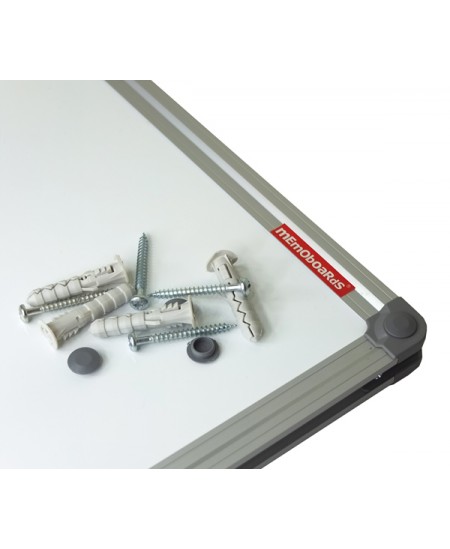 Balta magnetinė lenta MEMOBOARDS, 200x100 cm, aliuminio rėmas