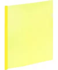 Aplankas su spaustuku GRAND, A4, geltonas