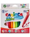 Stori flomasteriai CARIOCA Jumbo, 12 spalvų