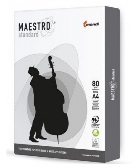 Popierius MAESTRO Standard, 80 g/m2, A4, 500 lapų Popierius MAESTRO Standard, 80 g/m2, A4, 500 lapų