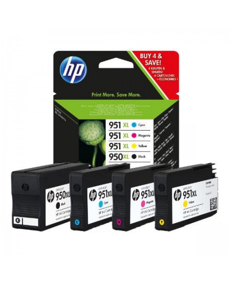 Rašalinių kasečių komplektas HP C2P43AE (Nr. 950XL + Nr. 951XL) | 4 spalvos