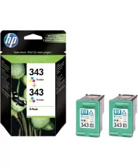 HP 343 2-pack Tri-color Original Ink Cartridges (C8766EE)