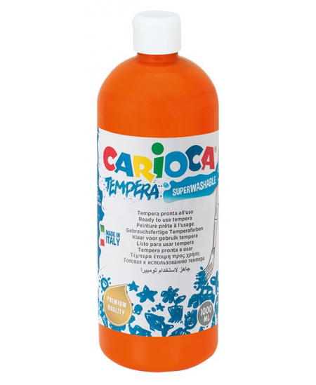 Guašas CARIOCA, 1000 ml, oranžinis