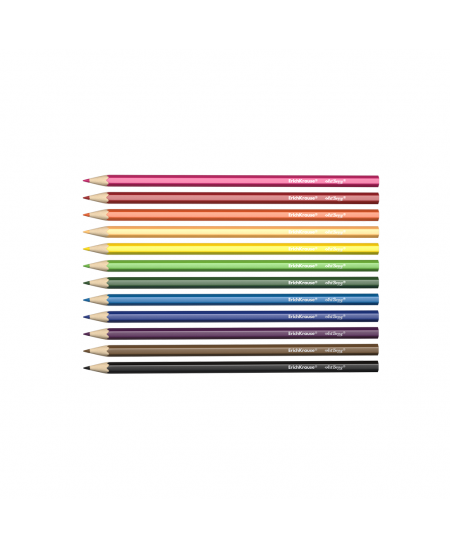 Spalvoti pieštukai ERICH KRAUSE, 12 spalvų