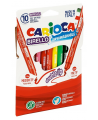 Flomasteriai CARIOCA, dvipusiai , 10 spalvų