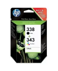 HP SD449EE ink cartridge No. 338/343 (C8765EE 1pcs & C8766EE 1pc) Multi-Pack