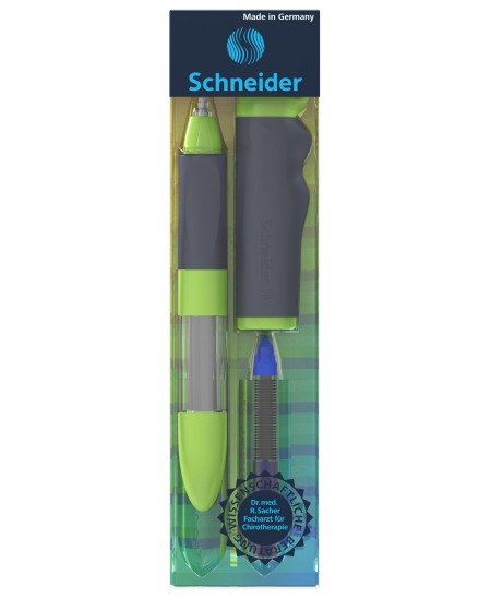 Rašiklis SCHNEIDER Base Senso, pilkos/žalios spalvos korpusas