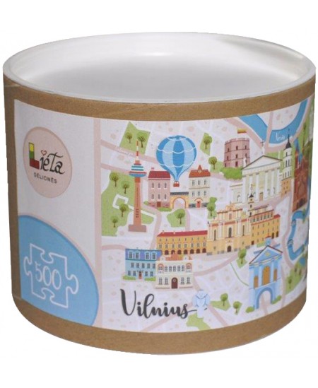 Dėlionė Vilnius 32x45 Cm 500 Dalių Oliver Lt
