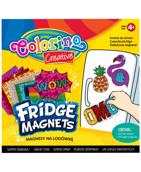 Šaldytuvo magnetukų kūrybinis rinkinys COLORINO Mix Nr. 1