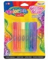 Spalvoti skysti klijai COLORINO Rainbow, 6 blizgios spalvos