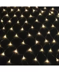 Šviečianti LED girlianda-tinklas, 240 lemp., 2.4 x 1.2 m, šiltai balta