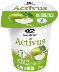 Avižinė košė ACTIVUS su obuoliais, 70 g