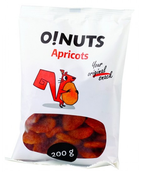 Džiovinti abrikosai O!NUTS, 200 g