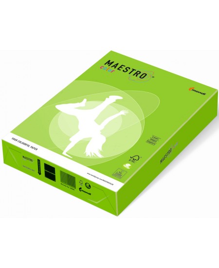 Spalvotas popierius MAESTRO COLOR, 80g/m2, A4, 500 lapų, sodriai žalia (Spring Green)