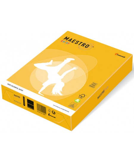 Spalvotas popierius MAESTRO COLOR, 160g/m2, A4, 250 lapų, saulės geltona (Sun Yellow)