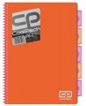 Sąsiuvinis su spirale COOLPACK, A4, 200 lapų, langeliais, oranžinis