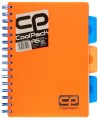 Sąsiuvinis su spirale COOLPACK, A5, 200 lapų, langeliais, oranžinis