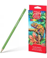 Spalvoti pieštukai ERICH KRAUSE Art Berry, tribriauniai, 12 spalvų