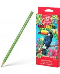 Spalvoti pieštukai ERICH KRAUSE Art Berry, tribriauniai, 24 spalvų