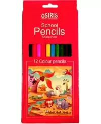 Spalvoti pieštukai OSIRIS, 12 spalvų